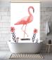 Preview: Extartiqe Duschrollo Flamingo moderner Rollo Duschvorhang
